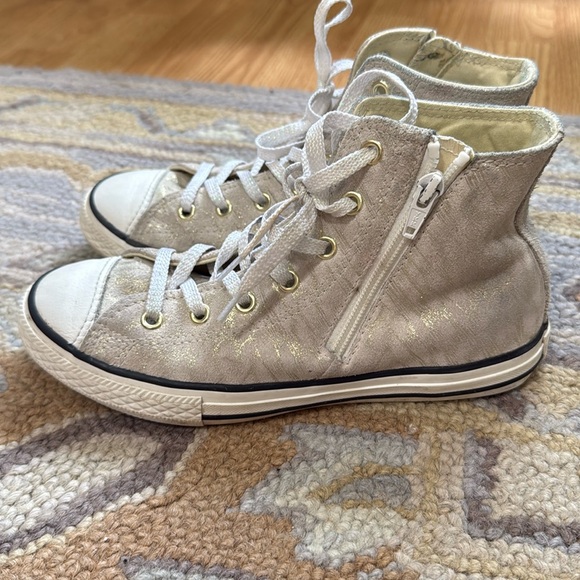 Converse Other - Converse Sneaker Junior 4 Off White golden